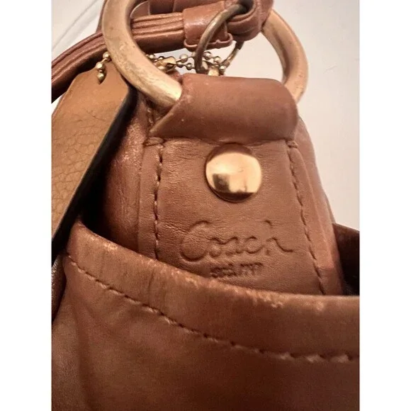Vintage Coach Parker Shoulder Bag Leather Brown - Picture 4 of 10